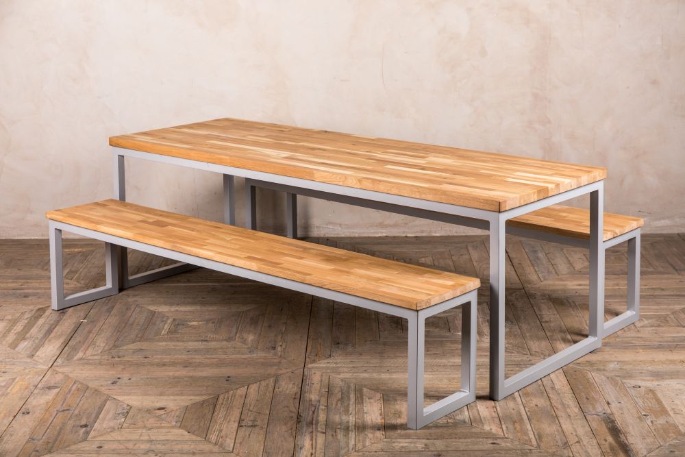 school canteen table and bench set